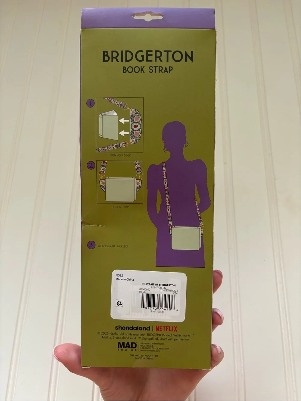 Bridgerton | Portrait Greet Book Strap Official Netflix Collection NWT